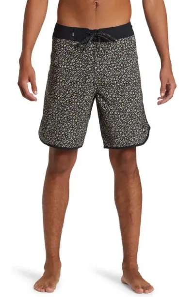 Quiksilver Highline Scallop Swim Trunks In Tarmac Apero Class