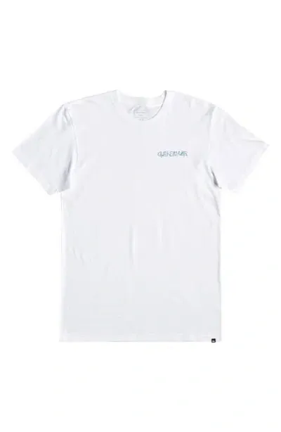 Quiksilver Slow Flow Cotton Graphic T-shirt In White