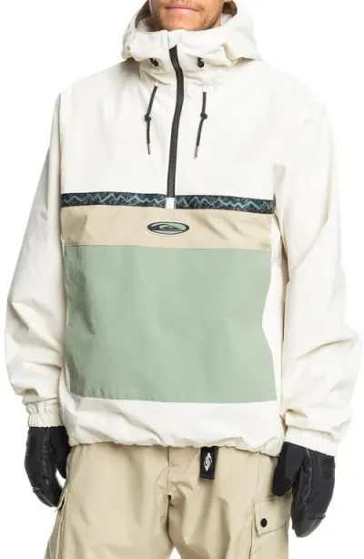 Quiksilver Steeze Waterproof Snow Anorak In Birch