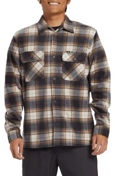 Quiksilver Surf Days Print Fleece Overshirt In Portabella Print