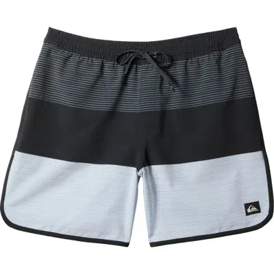 Quiksilver Surfsilk Tijuana Swim Trunks In Black