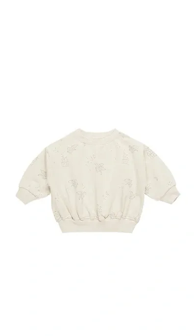 Quincy Mae Relaxed Sweatshirt In Cream