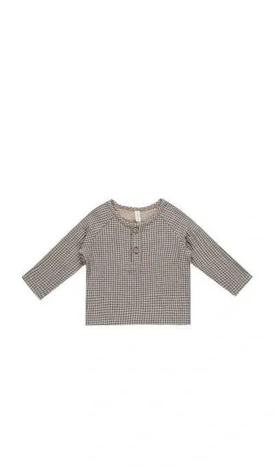 Quincy Mae Zion 셔츠 In Indigo Gingham