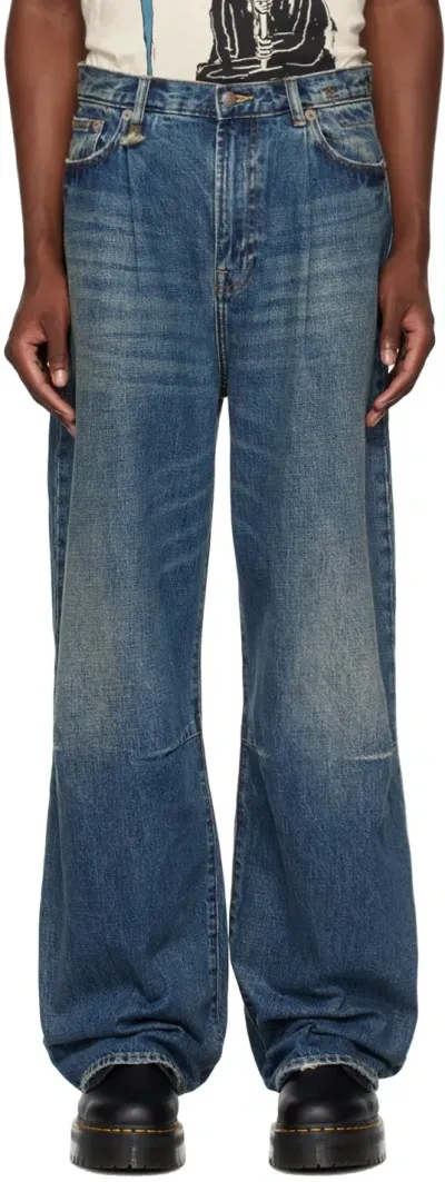 R13 Blue Wayne Jeans In Dawson Blue