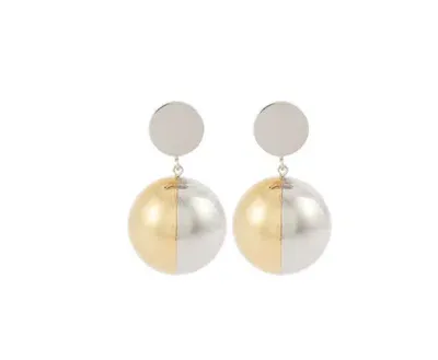 Rabanne Paco  Ball Clip Earrings In Multi