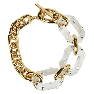 Rabanne Paco  Xl Link Embellished Bracelet In Multi