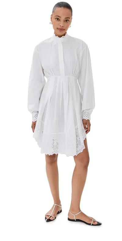 Rabanne Poplin Dress White