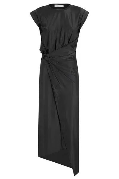 Rabanne Robe Long Dress In Black