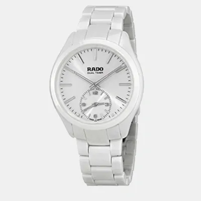 Pre-owned Rado White Ceramic Watch 42 Mm