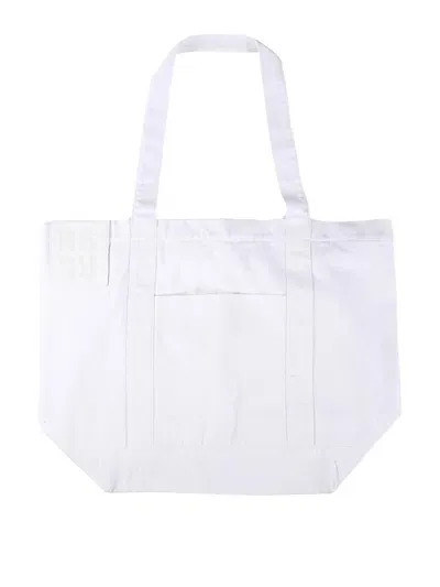 Raf Simons Logo Shopping Bag In White