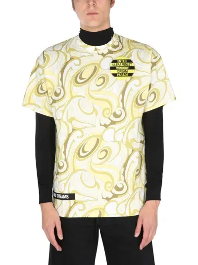 Raf Simons Crew Neck T-shirt In Yellow