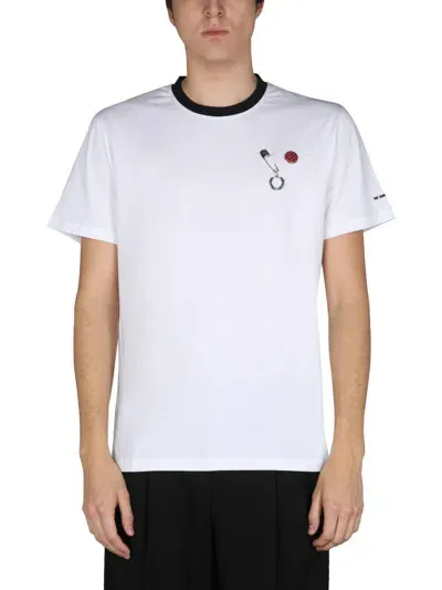 Raf Simons Fred Perry X  Slim Fit T-shirt In White