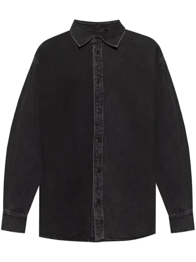 Rag & Bone Denim Shirt In Washed Black