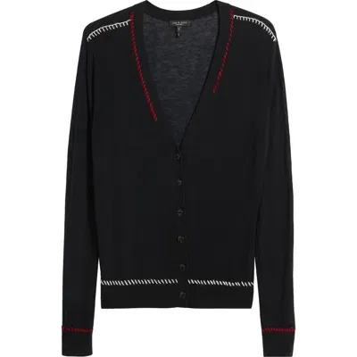 Rag & Bone Indie Wool Cardigan In Salute