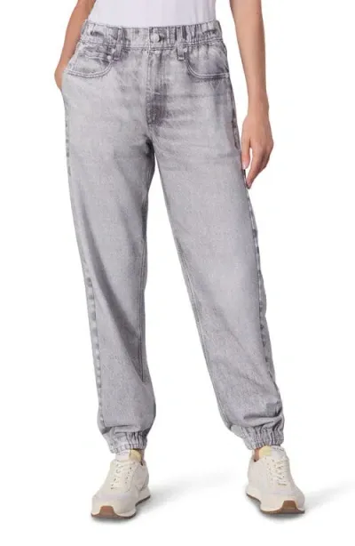 Rag & Bone Miramar Cotton-terry Crop Joggers In Icy Grey