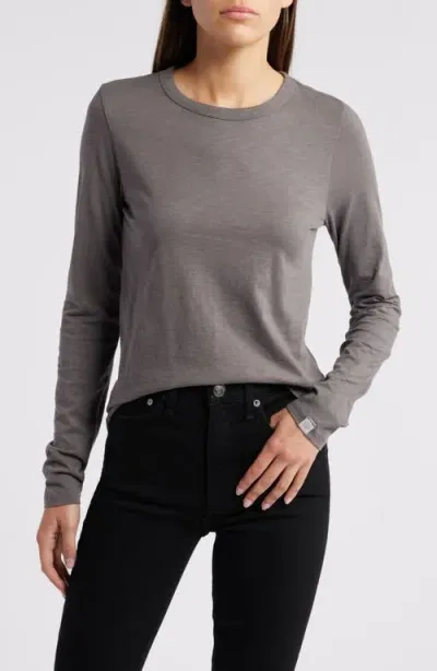 Rag & Bone The Slub Long Sleeve T-shirt In Washed Slate