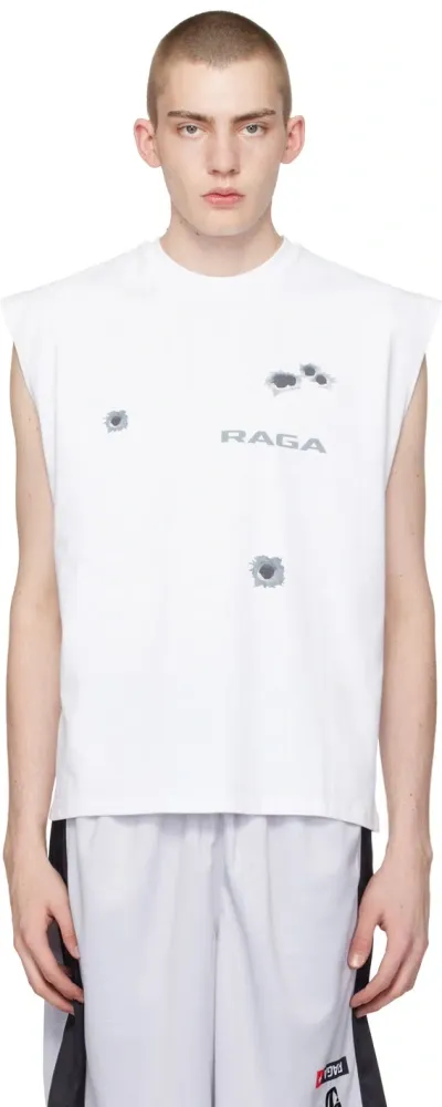 Raga Malak White Bullet Tank Top