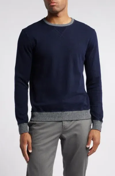 Rails Men's Burns Cotton-cashmere Sweater In Perfect Navy