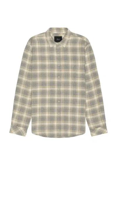 Rails Wyatt Button Down Shirt In Charcoal Dessert Melange