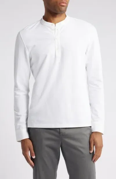 Rails Dremond Long Sleeve Stretch Cotton Henley In White