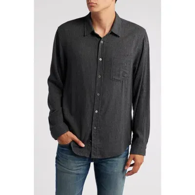 Rails Lennox Relaxed Fit Button-up Shirt In Blackhawk Melange