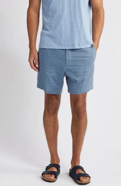 Rails Sona Linen Blend Shorts In Wishbone Blues