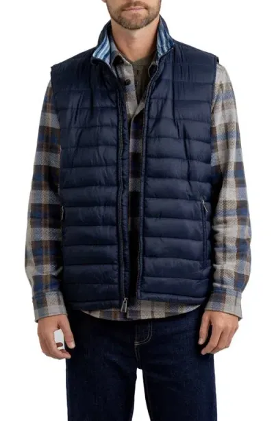 Rainforest Water Resistant Quilted Vest In Navy Big Sky