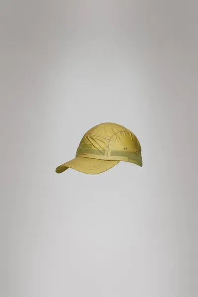 Rains 5 Panel Ripstop Cap In Yellow