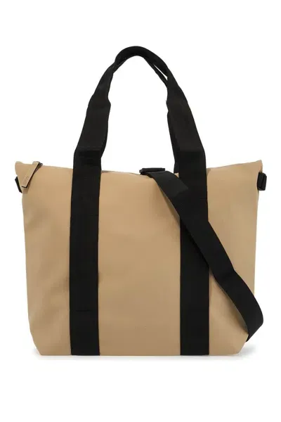 Rains W3 Contrasting-trim Tote Bag In Beige