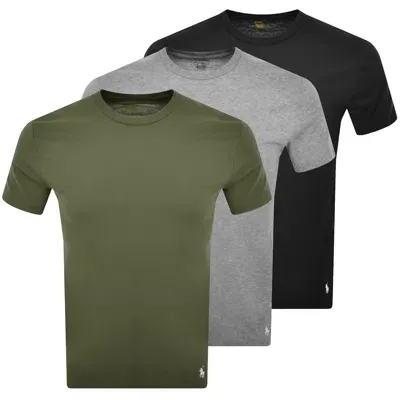 Ralph Lauren 3 Pack Short Sleeve T Shirts In Green