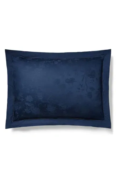 Ralph Lauren Bethany Floral Jacquard Pillow Sham In Polo Navy