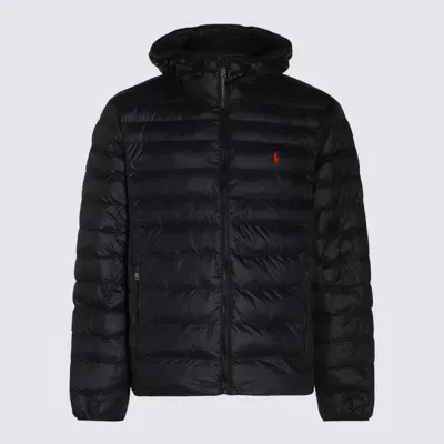 Ralph Lauren Black Nylon Down Jacket In Green