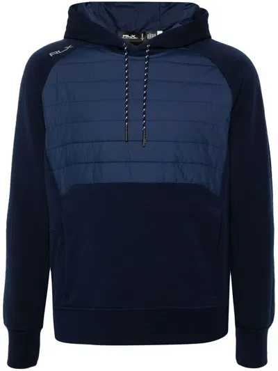 Ralph Lauren Blue Hybric Panelled Hoodie