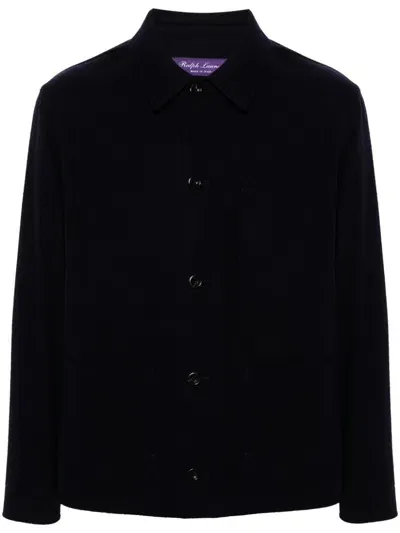 Ralph Lauren Brushed-wool Jacket In Blue