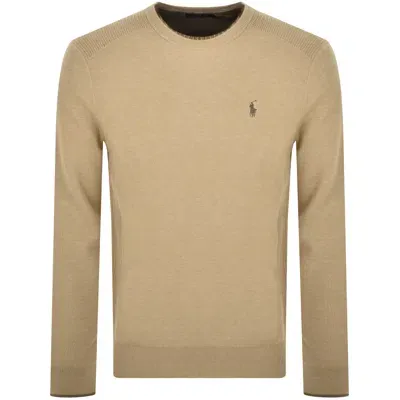 Ralph Lauren Crew Neck Knit Jumper Brown