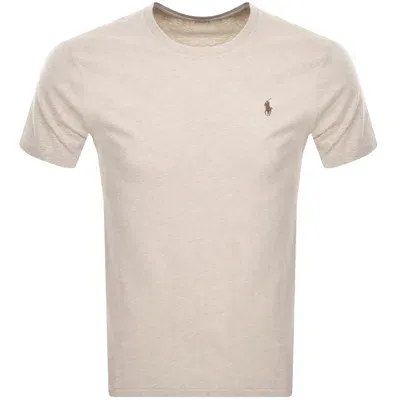 Ralph Lauren Crew Neck Slim Fit T Shirt Beige