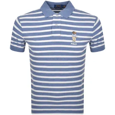 Ralph Lauren Custom Slim Fit Polo T Shirt Blue