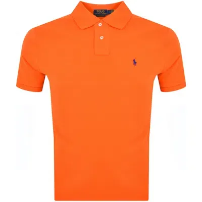 Ralph Lauren Custom Slim Fit Polo T Shirt Orange