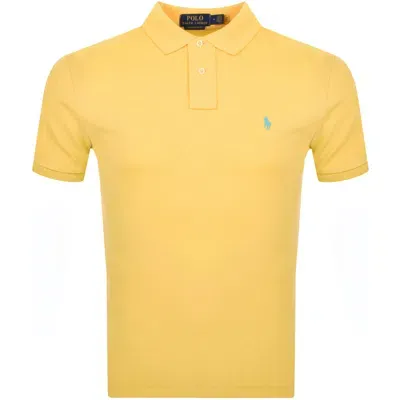 Ralph Lauren Custom Slim Fit Polo T Shirt Yellow