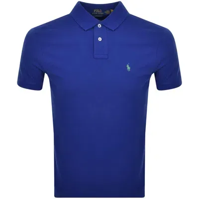 Ralph Lauren Custom Slim Polo T Shirt Blue