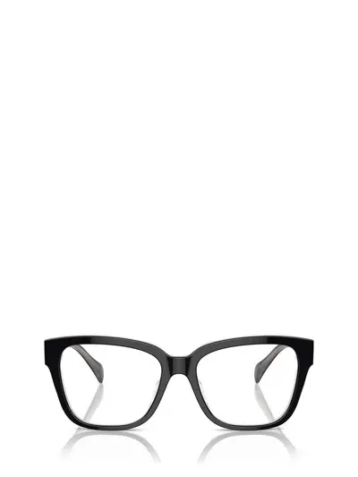 Ralph Lauren Eyeglasses In Shiny Black On Opal Grey