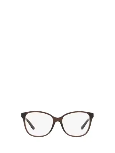 Ralph Lauren Eyeglasses In Shiny Transparent Brick Red