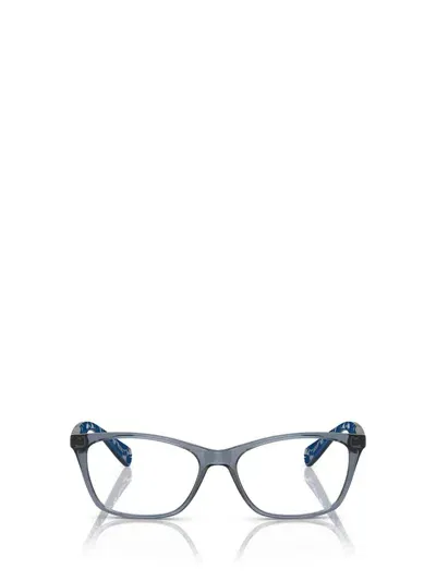 Ralph Lauren Eyeglasses In Shiny Trasparent Blue