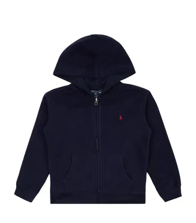 Ralph Lauren Kids' Hooded Sweater In Navy