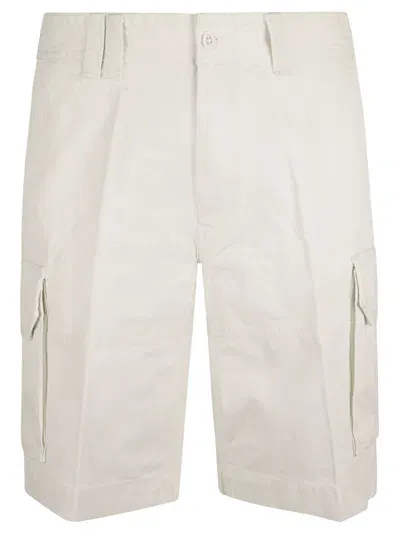 Ralph Lauren Logo Patched Cargo Shorts In Deckwash White