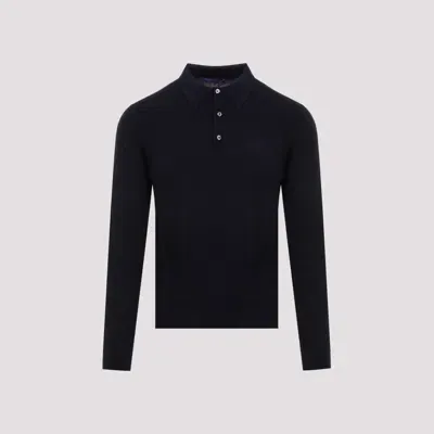 Ralph Lauren Long Sleeve Polo In Classic Chairman Navy