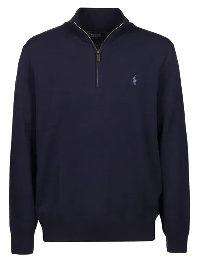 Ralph Lauren Long Sleeve Sweater In Hunter Navy