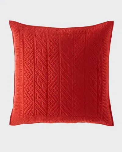 Ralph Lauren Oakfield European Sham In Red