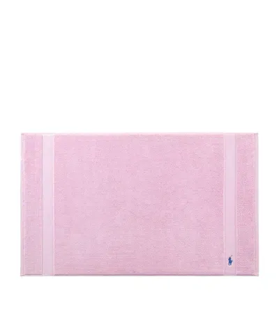 Ralph Lauren Polo Player Bath Mat In Pink