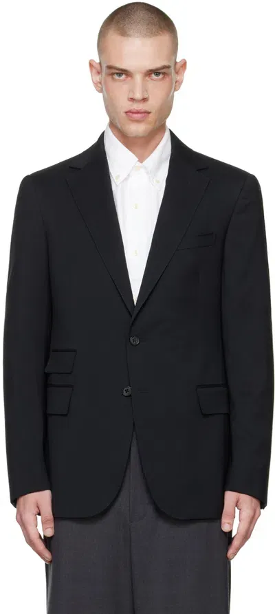 Ralph Lauren Purple Label Black Wool Suit